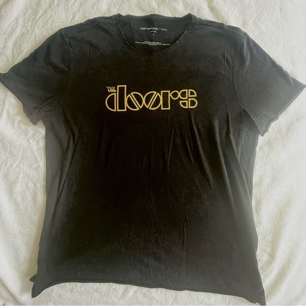 John Varvatos Black Short Sleeve Shirt